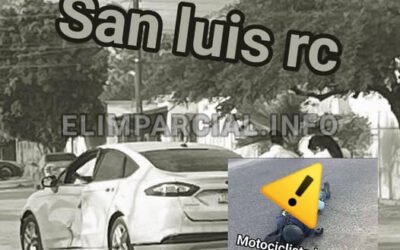 Motociclista resulta gravemente herido tras ser embestido por vehículo que se dio a la fuga en San Luis Río Colorado