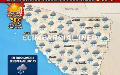 ¿Un paraguas o aire acondicionado? Mientras en Sonora llueve, San Luis Río Colorado arde a 50 °C